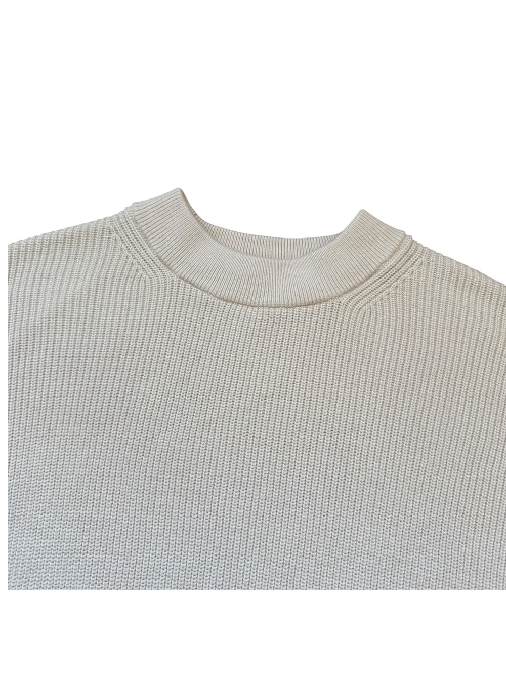 Lululemon Merino Wool Blend Ribbed Crewneck Sweater Size 4 White Opal - Picture 8 of 16